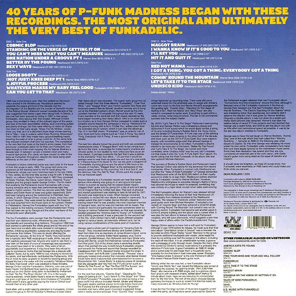 Funkadelic - The Best Of Funkadelic: Standing On The Verge