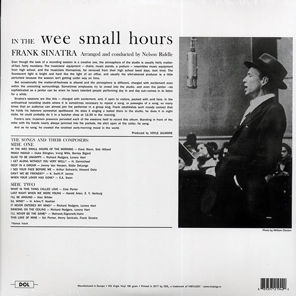 Frank Sinatra - In The Wee Small Hours (Deluxe Gatefold Edition.)