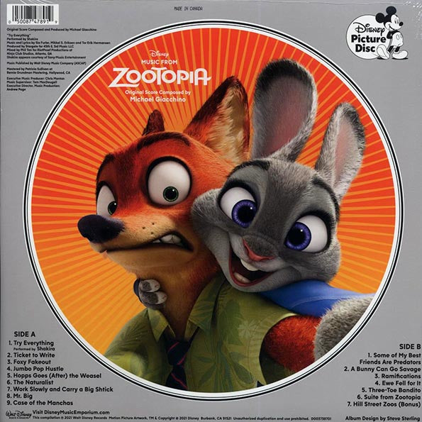Michael Giacchino - Music From Zootopia: Original Score