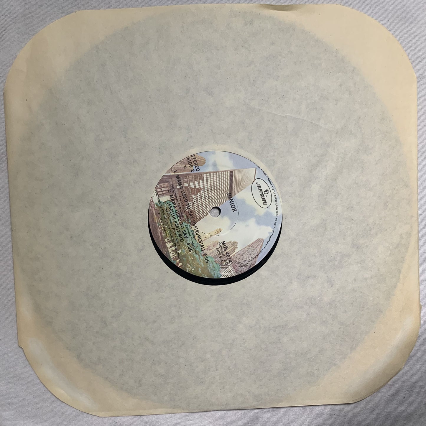 Junior Giscombe – Mama Used To Say 12" Super Single 1981 Mercury MDS 4014 VG+