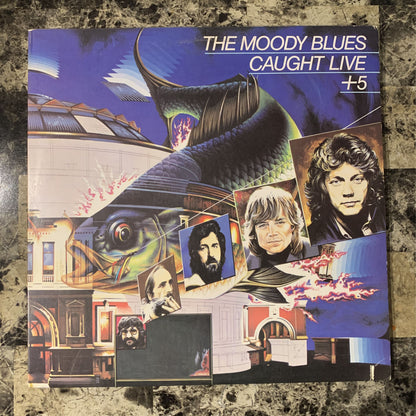 The Moody Blues – Caught Live +5 2LP 1977 London Records 2PS 690/1 VG+
