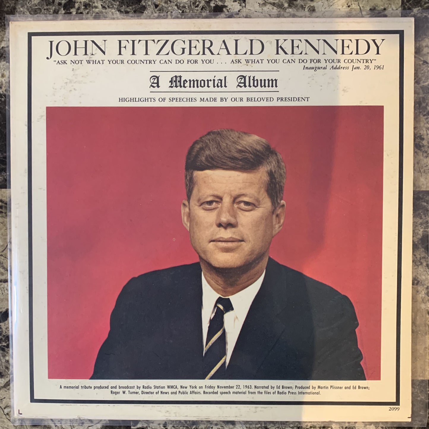 John Fitzgerald Kennedy – A Memorial Album LP 1963 Premier Albums 2099 VG+