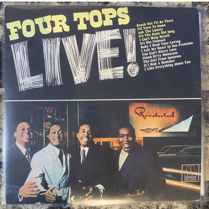 Four Tops Live LP Motown 654 Vinyl VG/VG+ Soul R&B Live Album 1966