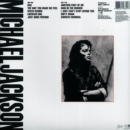 Michael Jackson - Bad \ VINYL LP Gatefold Jacket