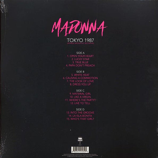 Madonna - Tokyo 1987: Korakuen Kyujo, Tokyo, June 22nd 1987, 1000 Copies