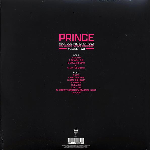 Prince - Rock Over Germany 1993 Volume 2: The Classic Festival Broadcast