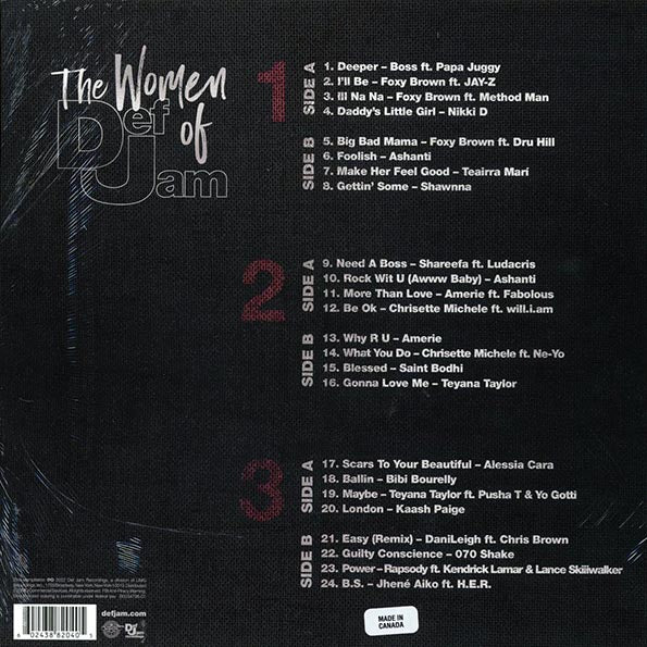 Ashanti, Foxy Brown, Nikki D, Chrisette M, Etc - The Women Of Def Jam 3XLP