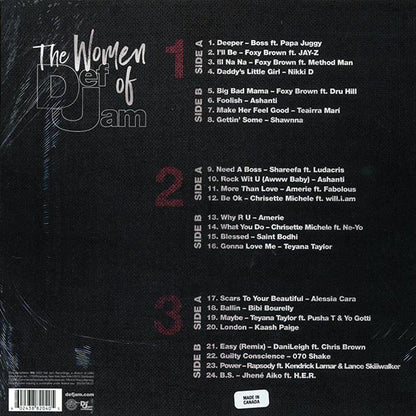 Ashanti, Foxy Brown, Nikki D, Chrisette M, Etc - The Women Of Def Jam 3XLP