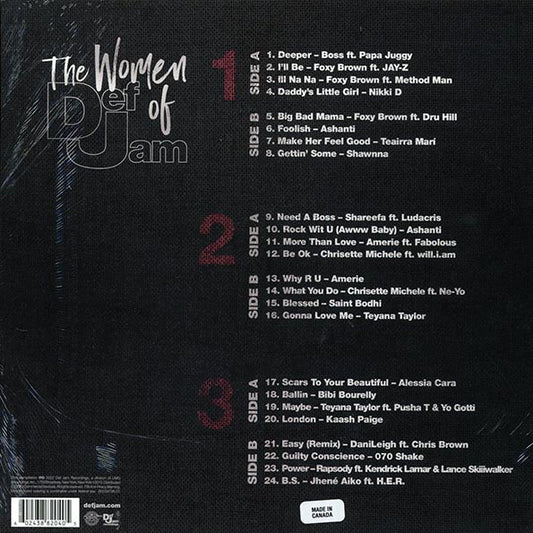 Ashanti, Foxy Brown, Nikki D, Chrisette M, Etc - The Women Of Def Jam 3XLP