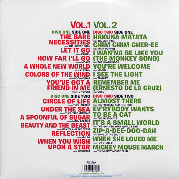 Disney Ultimate Hits Volumes 1 & 2 , Limited Editon, Colored Vinyl