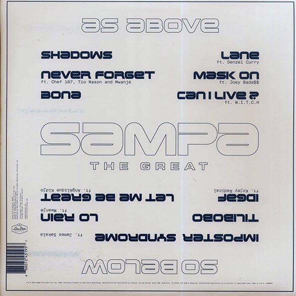 Sampa The Great - As Above So Below, Seaglass Color Vinyl