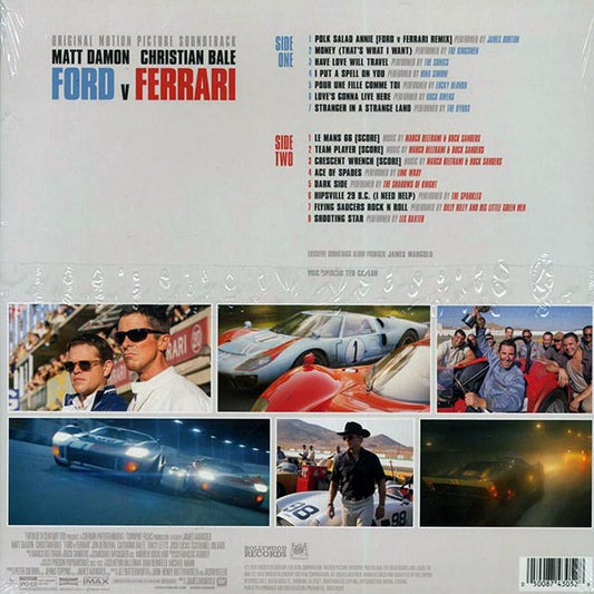 Ford V Ferrari: Original Motion Picture Soundtrack - Link Wray, The Byrds, The Sonic - Colored vinyl (clear)s, Marco Beltrami, Buck Sanders, Etc.