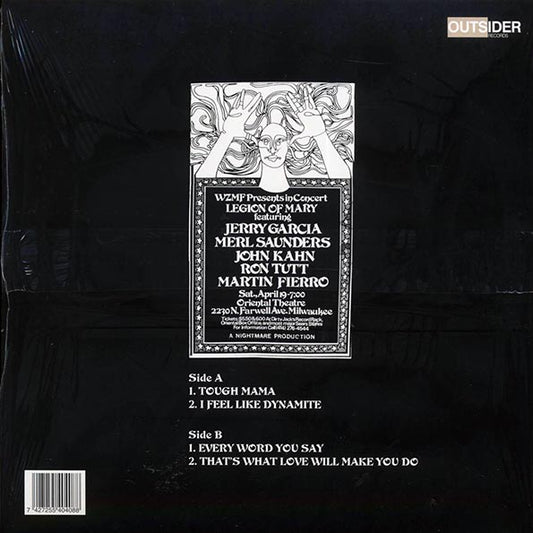 Legion Of Mary (Jerry Garcia) Oriental Theater, Milwaukee Volume 1: April 19, 1975, 1 Disc LP