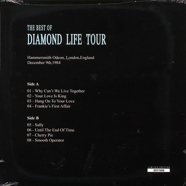 Sade - Live In London: The Best Of Diamond Life Tour, Limited 500 Copies LP