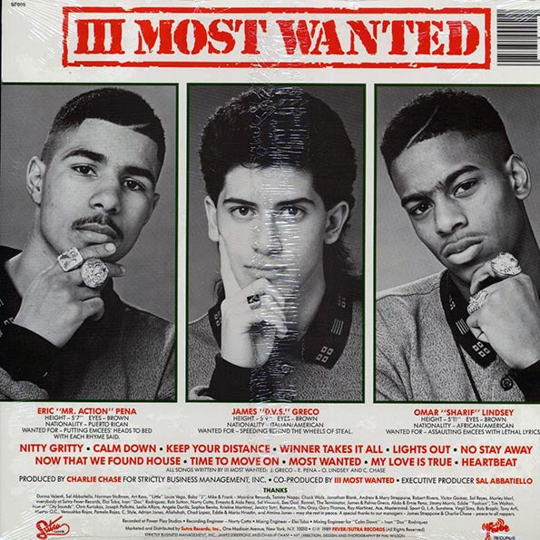 III Most Wanted - III Most Wanted (1989 PRESS)