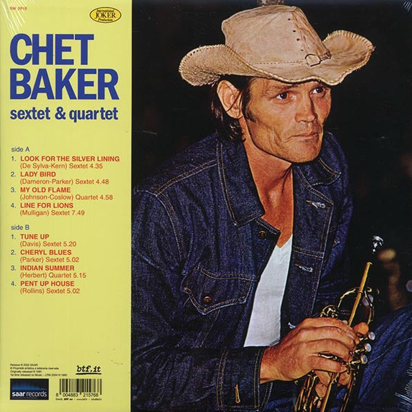 Chet Baker - Sextet & Quartet (Colored Yelow Vinyl) Limited