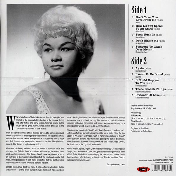 Etta James - Sings For Lovers (Colored Red Vinyl)