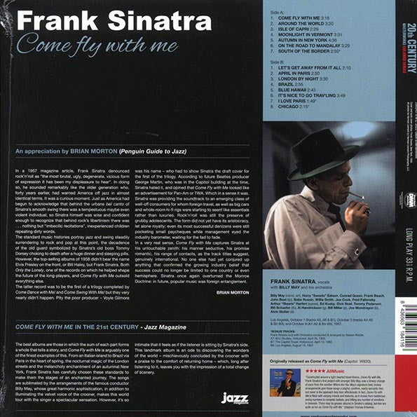 Frank Sinatra - Come Fly With Me - Colored vinyl (blue)