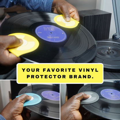 6 Pieces Anti Static Record Miiten & Handler - Record Player Accesories with Soft Microfiber Material, Protect Against Scratch & Dirt.