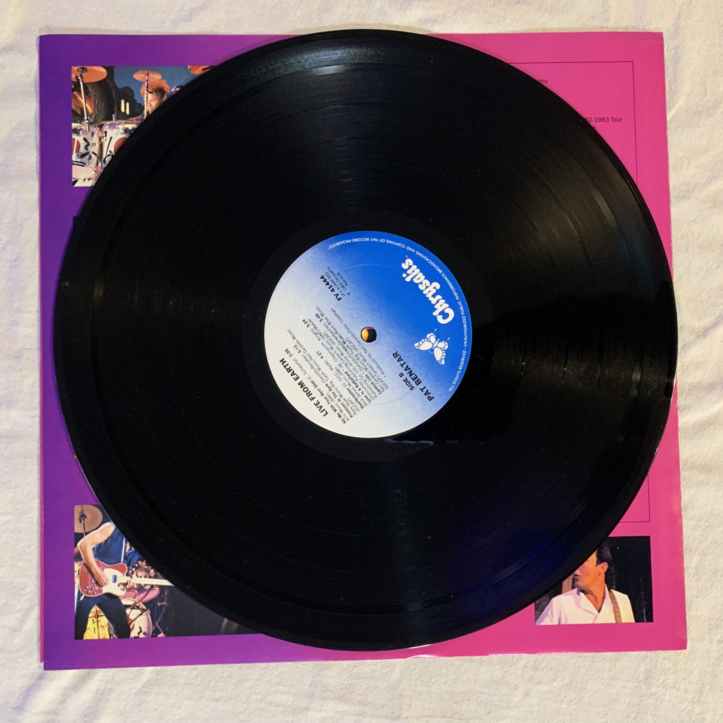 Pat Benatar – Live From Earth LP 1983 Chrysalis FV 41444 VG+ Vinyl