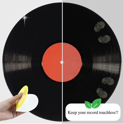 6 Pieces Anti Static Record Miiten & Handler - Record Player Accesories with Soft Microfiber Material, Protect Against Scratch & Dirt.