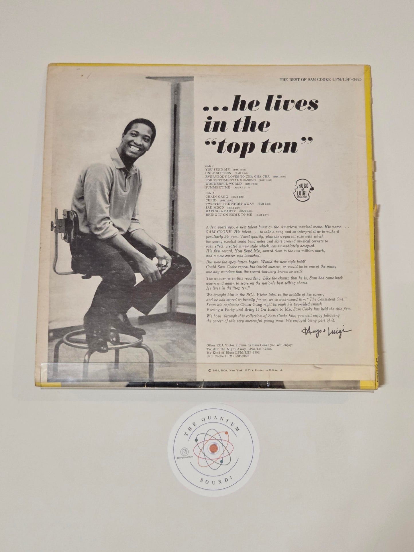 Sam Cooke – The Best of Sam Cooke Original Mono Vinyl LP VG/VG+ | RCA Victor LPM-2625