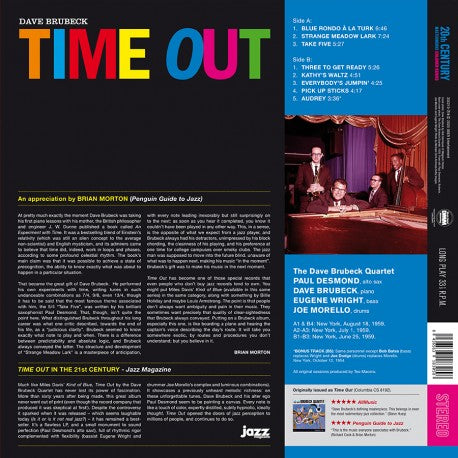 Dave Brubeck - Time Out (180 Gram Colored Vinyl)